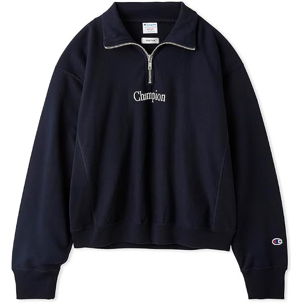 Amazon.co.jp: [フレイ アイディー] 【Champion】フリースハーフジップ 
