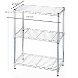 ドウシシャ　メタルラック　3段　55W　PPシート付　（組立式）