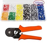 STARVAST　圧着ペンチ工具セット フェルール用 圧着工具 ワイヤーエンドスリーブ と 800 x 絶縁フェルール端子