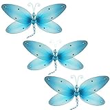 Taylor Dragonfly Decoration blue - small-5 3D Hanging Mesh Organza Nylon Decor for Baby Nursery Room