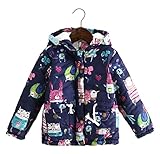 Nice Days（ナイス　ディズ）　女の子コート　可愛いジャンパー　冬防寒 (90, ネービー)