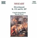 モーツァルト:ディヴェルティメント第2番 K.131/第15番 K.287