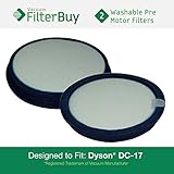 2 - Dyson DC17 (DC-17) Pre Motor Washable & Reusable Replacement Filters, Part 911236-01. Designed b