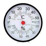 SK 温湿度計 快段目盛 丸型 SK-1712KD