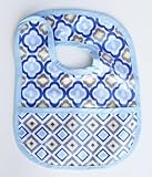 Caden Lane Ikat Collection Mod Coated Bib, Blue by Caden Lane [並行輸入品]