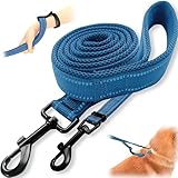 【犬を逃がさないリード】 犬 リード 小型犬 中型犬 大型犬 犬用 猫用 ダブルリード 【迷子防止】 (ピンク, 大型犬用（手首ストラップなし.）)