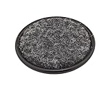Stanleyハードウェアv1727 1 – 1 / 4 "ラウンドカーペットCaster Cups inブラック