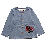 【SiShuNon/Kiccoly】後チェックカーディガン キッコリー キッズ カーディガン チェック 女の子 120 4 ネイビー
