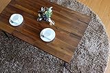 ISSEIKI 【アンティーク調お洒落テーブル】 CENTER TABLE センターテーブル ミディアムブラウン 幅90×54.5cm 高品質 コーヒー ビンテージ オシャレ 人気 木製家具 【LI-61-2】