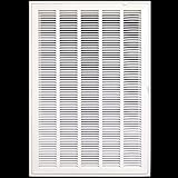 20 " x 36スチールReturnエアフィルタグリルfor 1 "フィルタ – Removable Face /ドア – HVACダクトカバー – フラットStamped面 – ホワイト