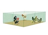 V Proteckメッシュフェンスワイヤ亜鉛メッキ家禽ネッティング樋ガードChicken Run Rabbitフェンシングto keep out Racoons gophor Snakesグリーンw3