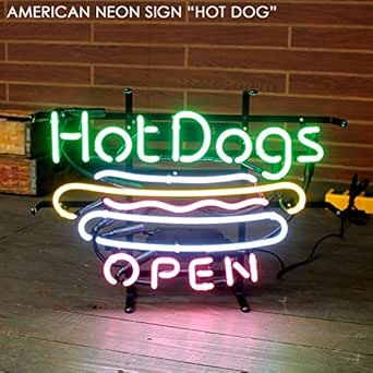 アメリカンネオンサイン/HOT DOG（ホットドッグ）Ｈ370&times;W505mm ／ネオン管／照明／店舗装飾／アメリカン雑貨／ [並行輸入品]