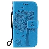 Samsung Galaxy S3 ケース 手帳型ケース, UNEXTATI 高級 PUレザー 保護ケース 財布型 カバー 液晶保護 カード収納 スタンド機能 マグネット開閉式 ストラップ付き Sam