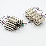 DOWONSOL 10個 6x14mm 模型飛行機モーター 強力磁力 コアレスモーター DC 3.7V 100mA 51000RPM  高速
