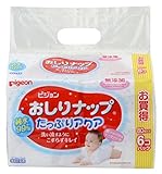 ピジョン おしりナップ たっぷりアクア (化粧水タイプ) 詰替用 80枚入×6個パック