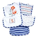 Piccolo Bambino Cotton Bib, Blue, 5-Count by Piccolo Bambino [並行輸入品]