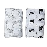 Bluestar Baby Muslin Swaddle Blankets,47 x 47 Soft Baby Blankets Muslin Swaddle Wraps by Bluestar