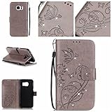 Samsung Galaxy S7 Edge ケース, UNEXTATI 手帳型ケース Samsung Galaxy S7 Edge ケース カバー 高品質 PUレザー 手帳型 ウォレット型 財布型 