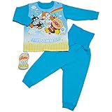 2017年 秋冬 アンパンマン ニットキルト 光る寝かしつけ 応援 長袖パジャマ Anpanman サックス◇95cm
