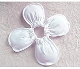 minizoneベビー かきむしり防止用手袋 ２組(４枚入)　綿100％ ホワイト 【対象年齢:0~1歳児向け】