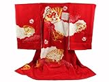 女児 お宮参り 着物　花ひめ　金駒刺繍入り　特選 正絹 一つ身 初着 産着 26