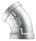 LDR 311 E45-114 Galvanized 45-Degree Elbow, 1-1/4-Inch [並行輸入品]