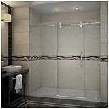 Astonグローバルsdr978-tr-。。- 72 – 10-l左Drainスライドシャワードアwith Base 72" x 77.5" SDR978-TR-CH-72-10-L 1