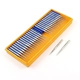 uxcell 研削ビット　ダイヤモンドポイント　30個　テーパーヘッド　3mmX 2.1mm　合金製　砥石