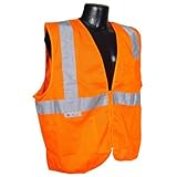 Radians SV25-2ZOM-M Economy Class 2 Fire Retardant Vest with Zipper Closure Medium Orange [並行輸入品]