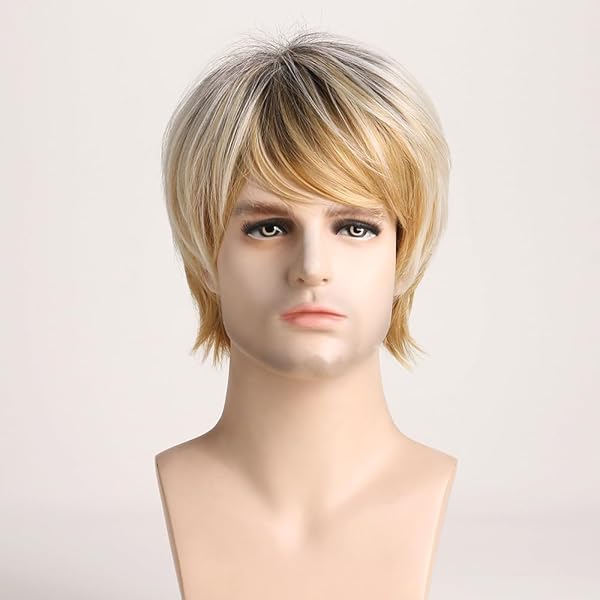 Amazon.co.jp: ロングペン 斜木七基 エイトリ コスプレウィッグ