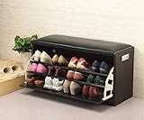 腰掛け付き回転式シューズラック●L