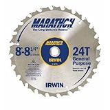 Irwin Industrial Tools 14050 8-1/4-Inch 24-Teeth 5/8" Diamond Arbor Miter and Table Saw Blade [並行輸入品
