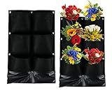 go2buy Garden垂直プランター 6 Pockets ブラック GU-00050705
