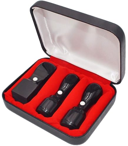 Amazon.co.jp: 黒水牛 法人印鑑 法人設立3本セット 特選黒水牛 芯持