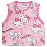 2016年 秋冬 HELLO KITTY ハローキティ 総柄 フリースベスト ピンク◇100cm
