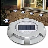 Outdoor 4 Led Solar Powered Light Road Path Driveway Dock