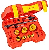 Starrett KDP07051-N 12-Piece Fastcut Bimetal Industrial Hole Saw Kit by Starrett