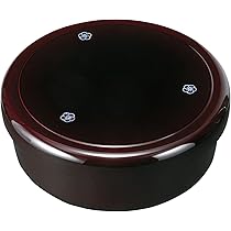Amazon | 紀州漆器 10.5 茶びつ 溜 貝貼やまと梅 (茶櫃)21549