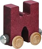 【米国正規商品・並行輸入】ネームトレイン 木製おもちゃ NameTrain Bright Finish Letter Cars - W