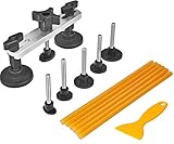 Super PDR 軽自動車用 凹み修理工具 diy修復ツール カー用品 (シルバー＋イエロー スティック)