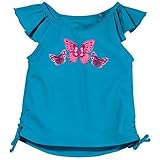 Sun Smartiesベビー幼児用女の子UPF 50 +バタフライタンキニSwim Suitトップブルー カラー: ブルー