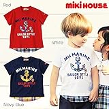 （ミキハウス）MIKIHOUSE イカリマーク プッチー半袖Ｔシャツ白（01） (110ｃｍ)