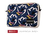DORACOおむつポーチ　オムツポーチにもOKな大きさのクラッチバッグ！ (ハンドペイントネイビー)