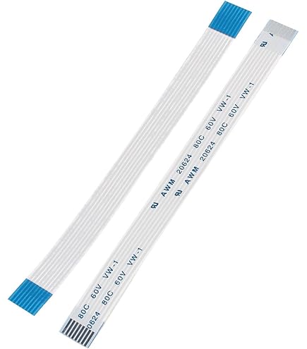 Amazon | uxcell フレキシブルフラットケーブル 6個 100x9mm 1mm