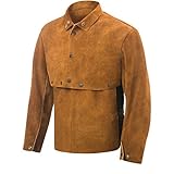 Steiner 92120 Cape Sleeve With 14-Inch Bib, Weld-Rite Premium Brown Split Cowhide, Small by Steiner
