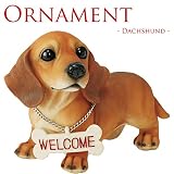 ウェルカムオーナメント犬 ダックス茶