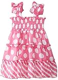 Blueberi Boulevard Baby-Girls Newborn Dot Tie Chiffon Dress Pink 3-6 Months [並行輸入品]