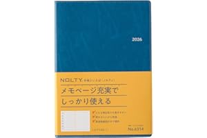能率 NOLTY 手帳 2026年 A5 ウィークリー エクリ1 インディゴブルー 6314 (2025年 12月始まり)