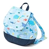 元気にお出かけベビーリュック　海洋生物の楽園（ライトブルー）　1歳から ギフト 誕生日 出産祝い　B1603000　日本製