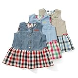 Bobson ワンピース(80～130cm)キムラタンの子供服 サックス 95 (77364x77864-152)